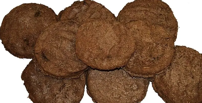 गोबर उपला/ 100% गाय के गोबर के उपले 12 पीस, पूरी तरह से सूखा