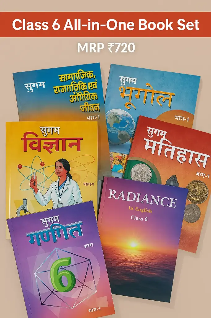 Class 6 All-in-One Book Set (Hindi Medium) – Complete NCERT Curriculum Based | MRP ₹720
