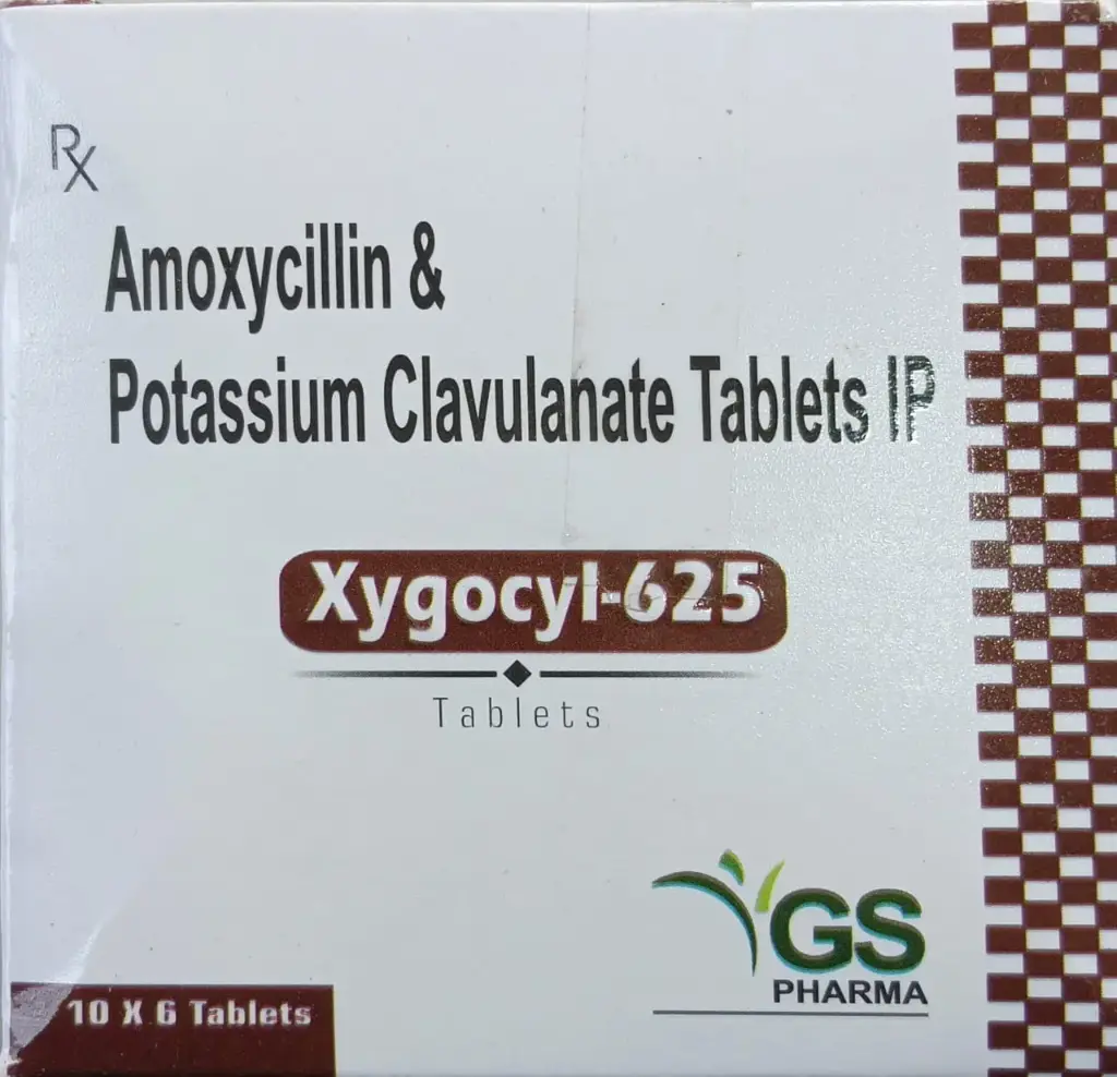 Xygocyl-625 Tab 6 Tab Mrp 122