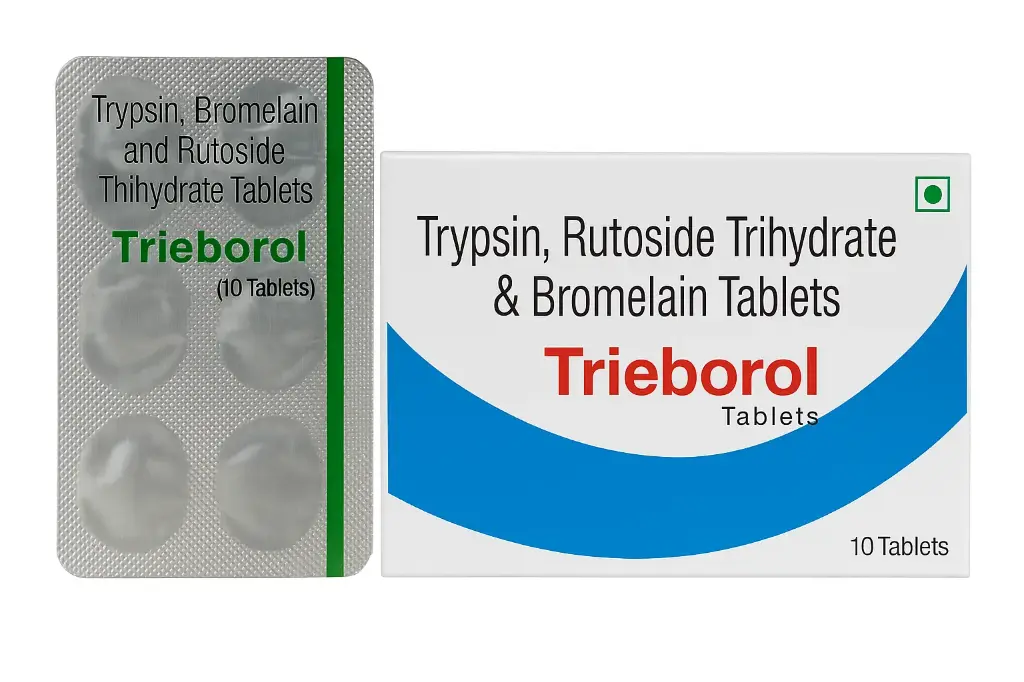 Trieborol Tablet – सूजन, दर्द और चोट में राहत के लिए (10 टैबलेट)